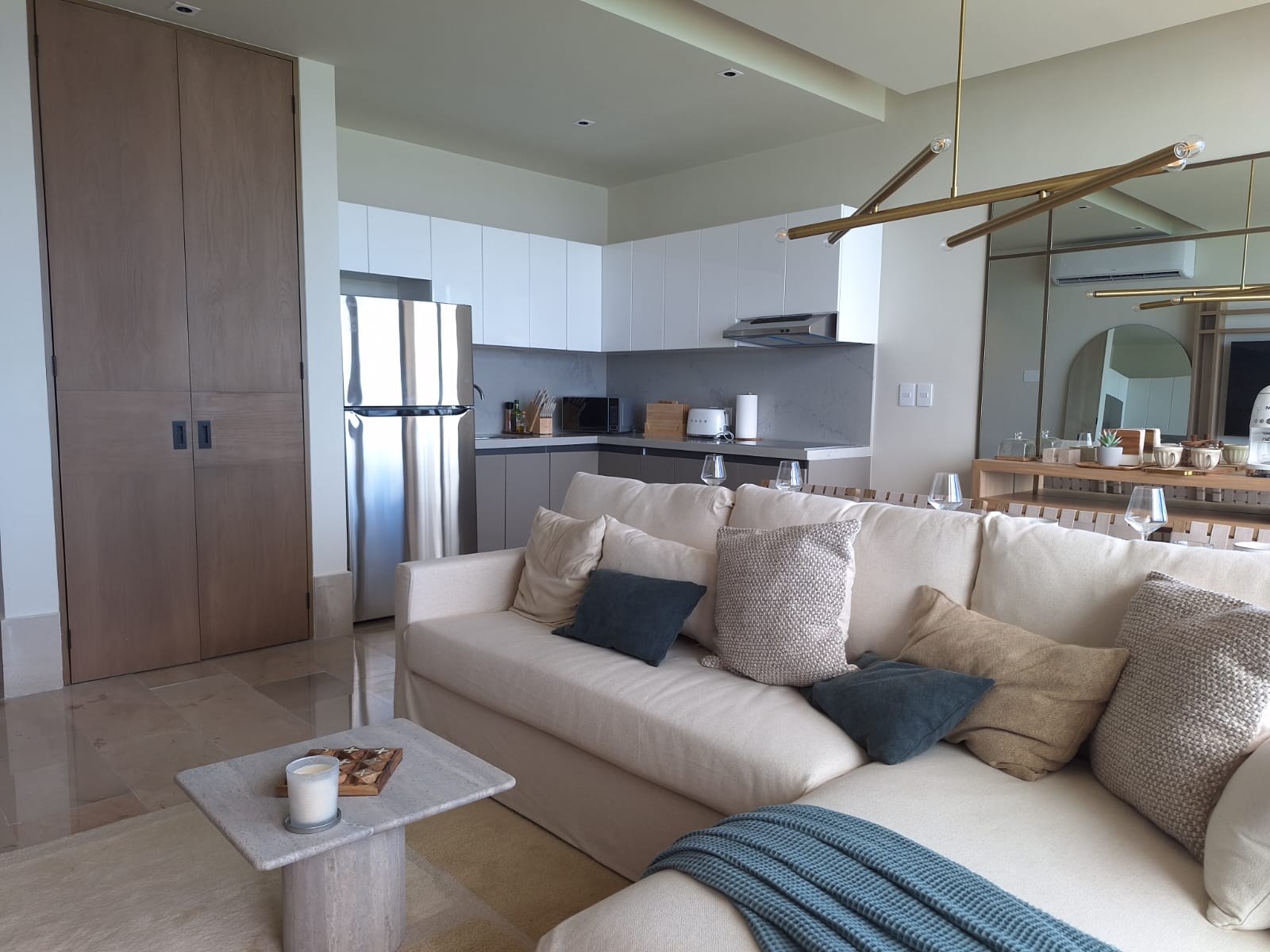 DEPARTAMENTO NUEVO EN VENTA FRENTE AL MAR EN PUERTO MORELOS - Imagen 9